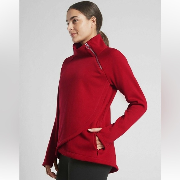 Athleta Cozy Karma Asym Pullover - Picture 6 of 14